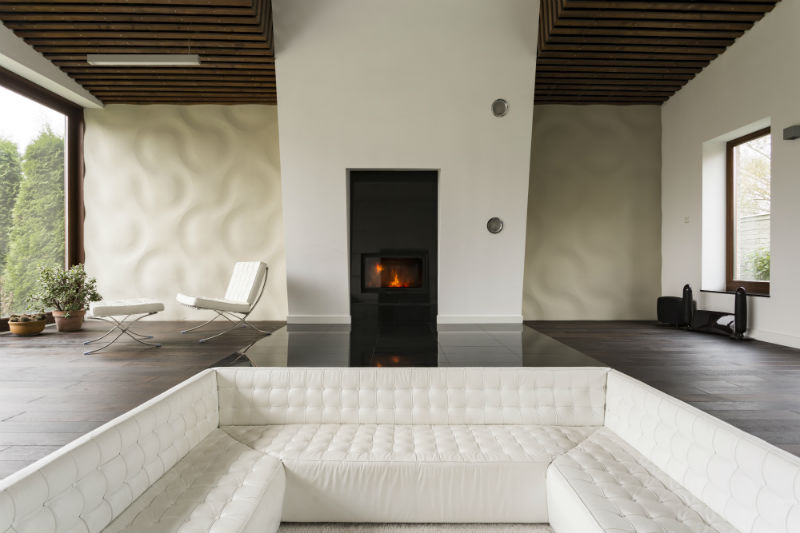 Hide Imperfections with Wood Wallpaper